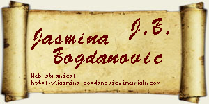 Jasmina Bogdanović vizit kartica